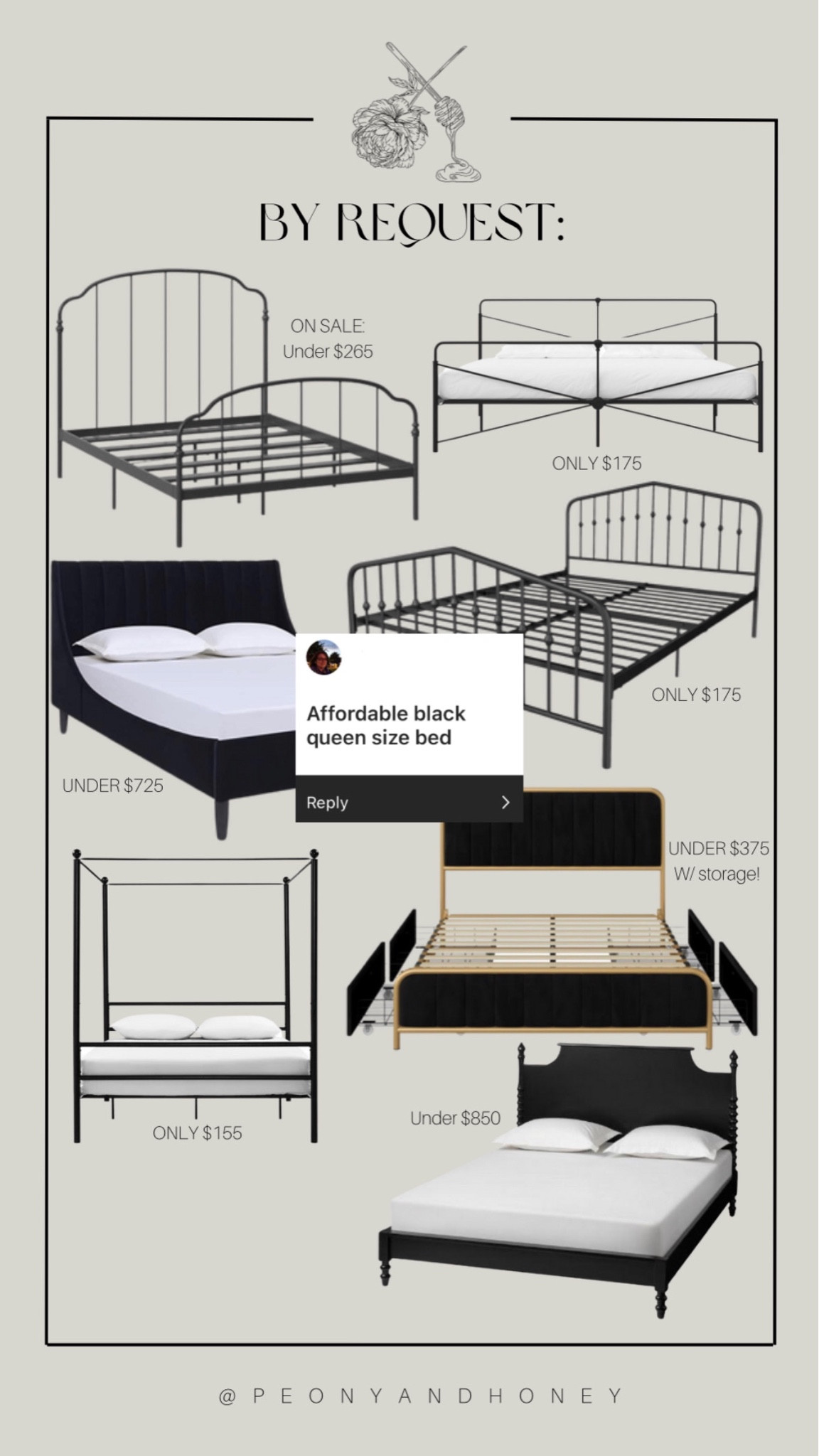 Shop these black bed frames for your bedroom!  #bedframe #blackbed #bedroom #bed #bedroomfurniture #furniture

#LTKsalealert #LTKhome #LTKFind