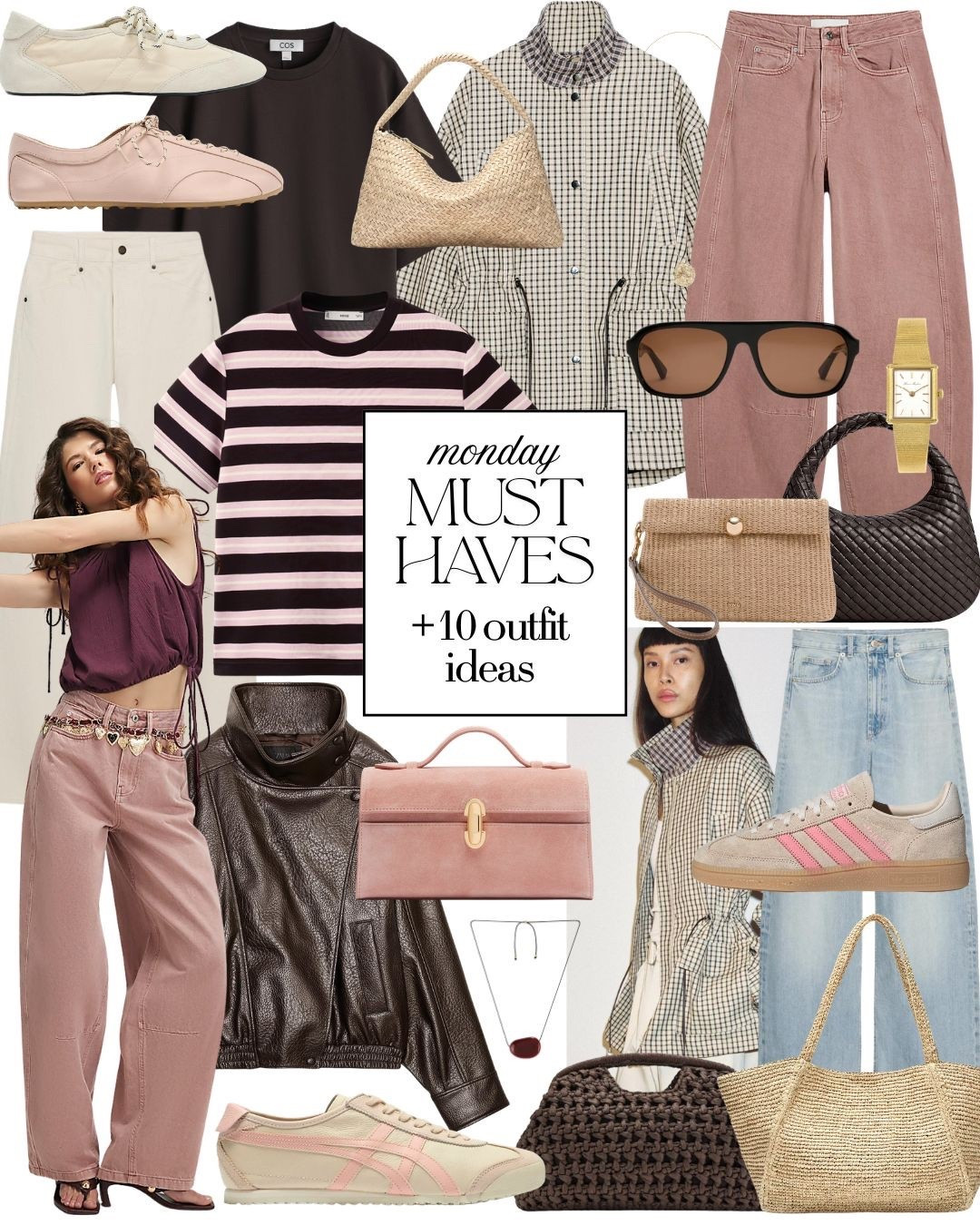 Fresh Must-Haves you don’t want to miss!

Pink jeans check jacket slim sneakers pink sneakers pink and brown striped tshirt chocolate brown tshirt raffia tote bag gold watch brown leather jacket 

#LTKeurope #LTKspring #LTKuk