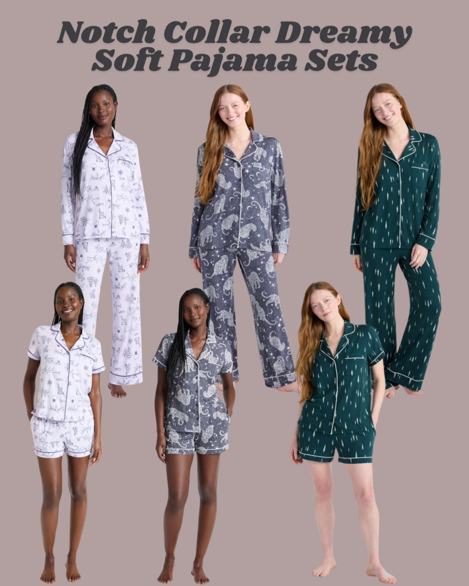 Notch Collar Women’s Pajamas 
#cozywear #womenspajamas #walmart #joyspun

#LTKfindsunder50 #LTKstyletip #LTKplussize