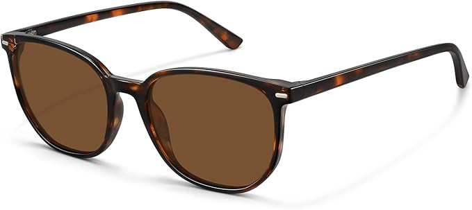 WOWSUN Retro Polarized Sunglasses Womens Men Trendy Sun Glasses Sunnies | Amazon (US)