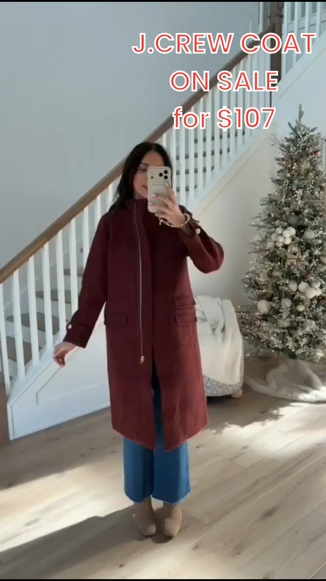 J.CREW coat on sale for $107 with code NEWYEAR when you buy 3+ sale styles, Burgundy coat, winter coat, winter outfit, long coat, jcrew coats, classy style, annabrstyle.


#LTKOver40 #LTKFindsUnder100 #LTKSaleAlert