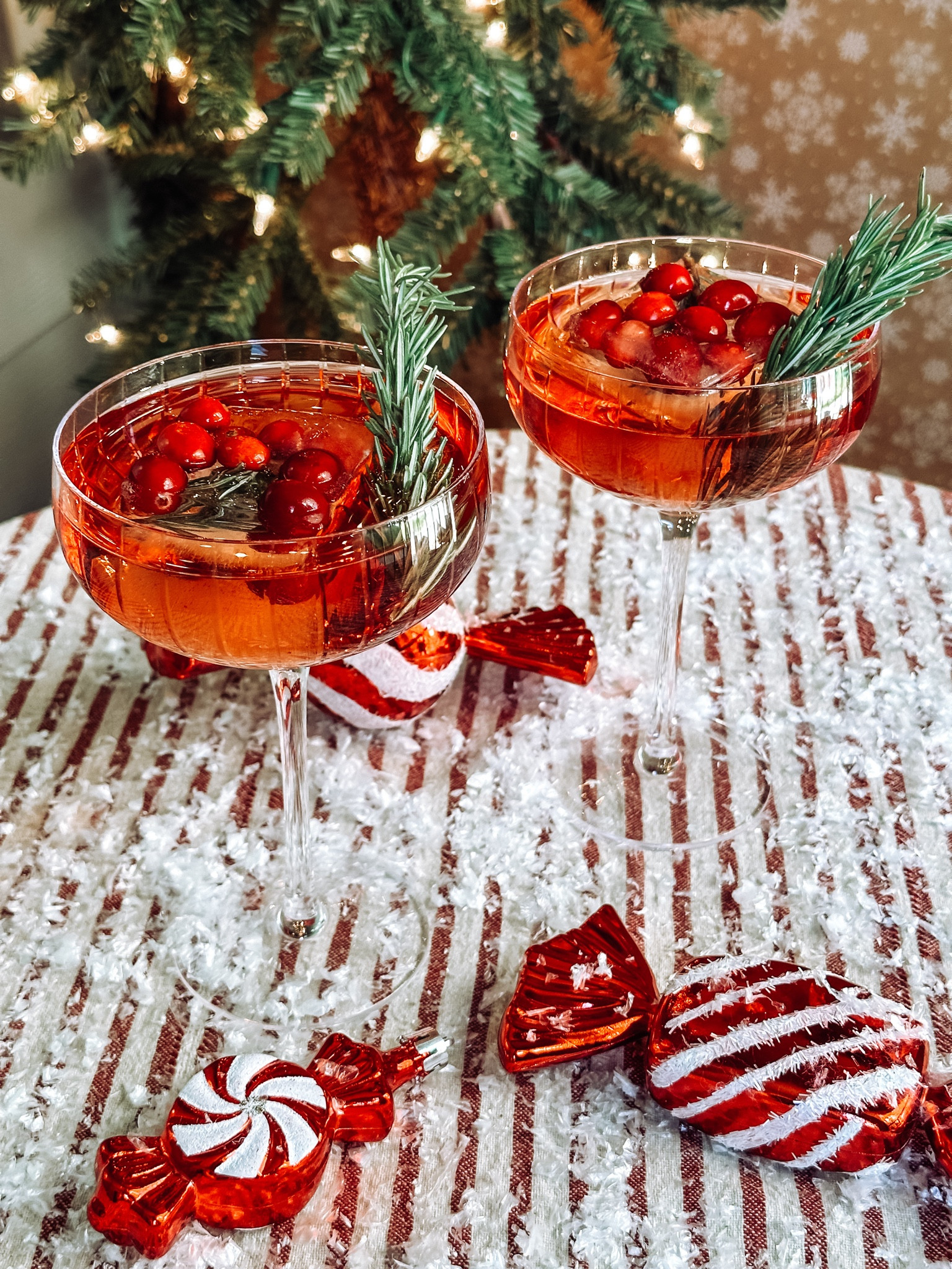 Sharing one of my Merry cocktail favorites! Vodka and Cranberry. Linking the ice mold and adorable peppermint ornaments  

#LTKhome #LTKHoliday