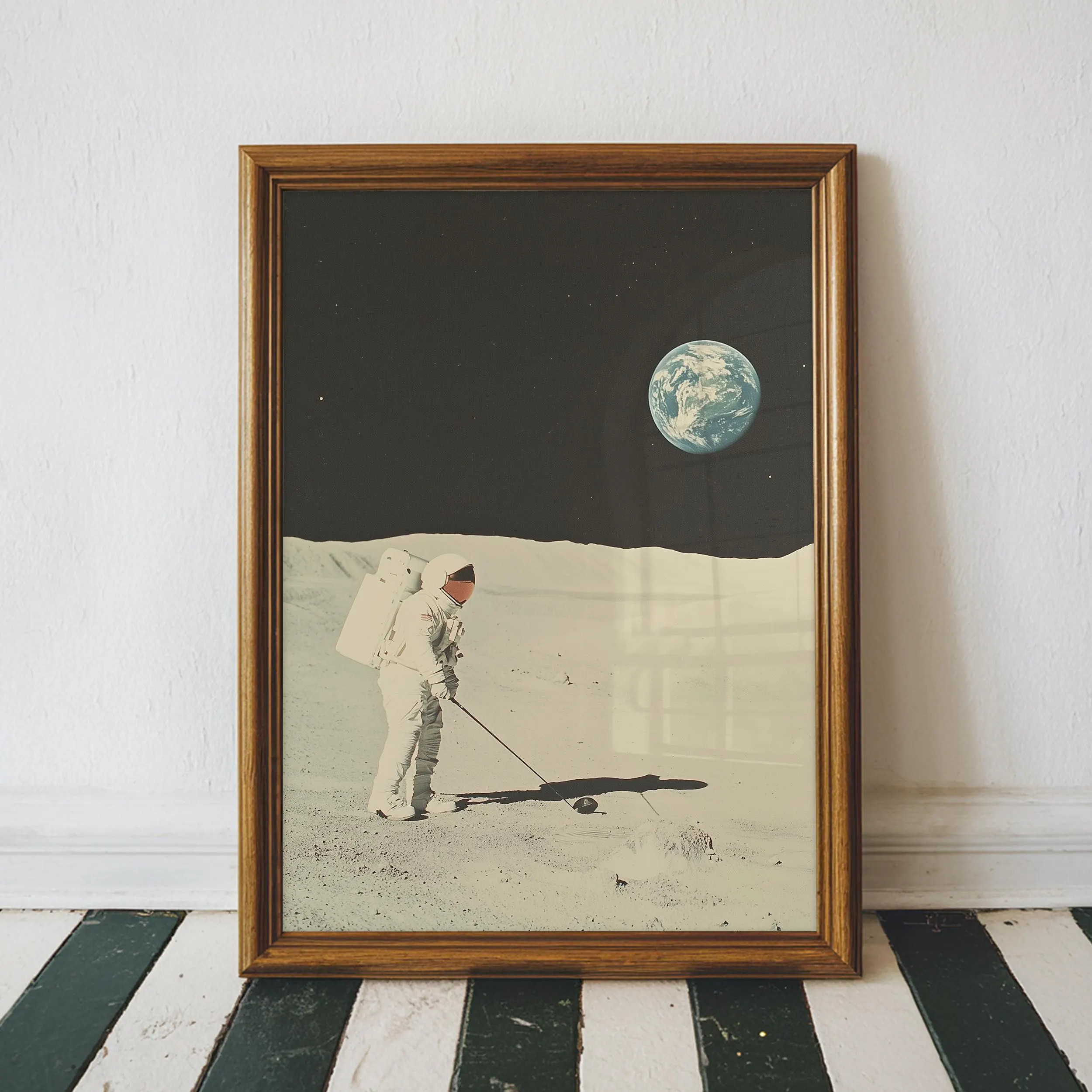 Vintage Space Golf Poster Art Print, Retro Golf Art Print, Funny Golf Tee Time Wall Art Print,  Printable Digital Download | Etsy (Global)