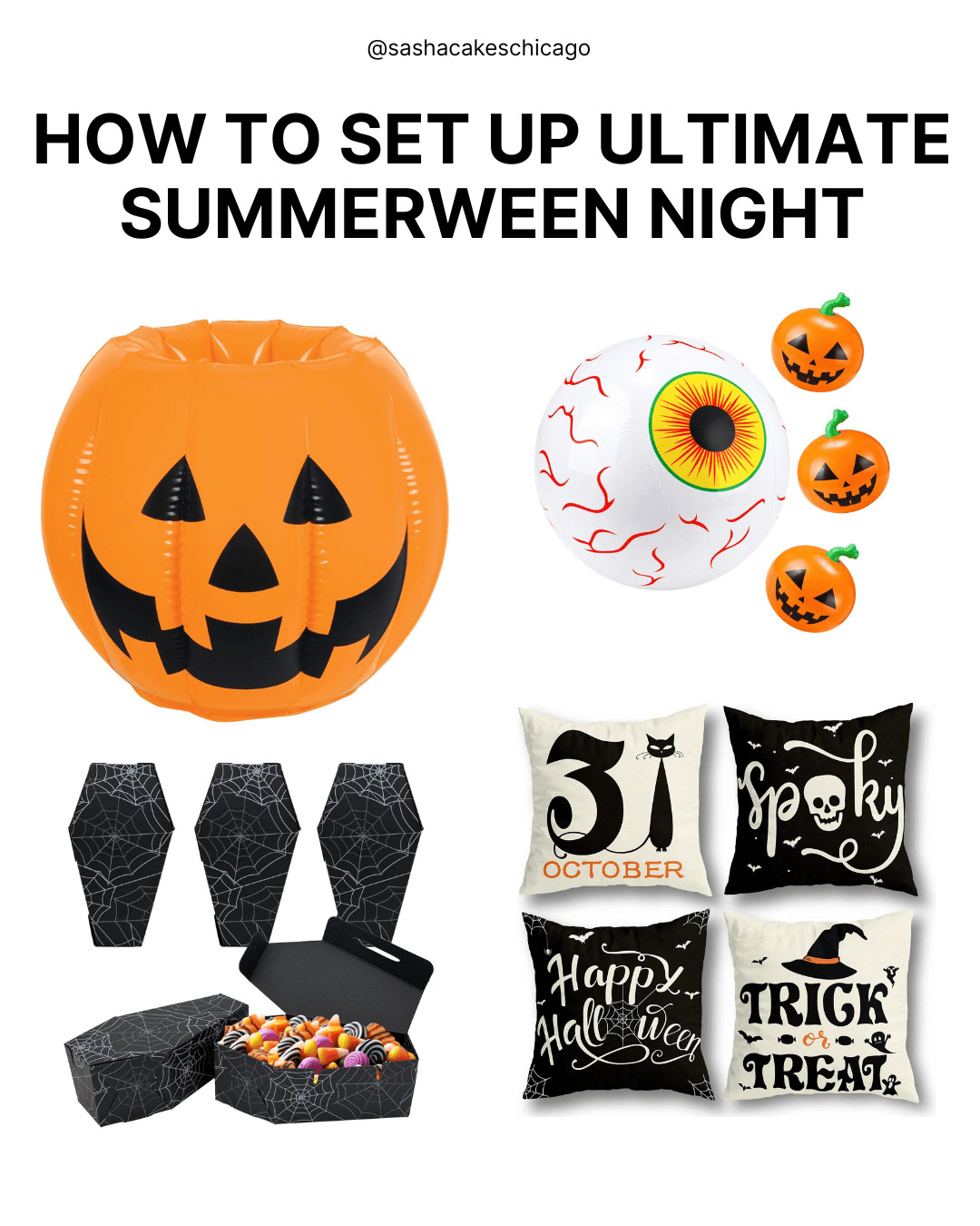 Who says you have to wait until October for Halloween fun? 🎃☀️ Bring the spooky vibes to warm sunny days with these ultimate Summerween essentials! Whether you’re throwing a Summerween pool party, hosting a cozy outdoor movie night, or just love year-round spooky season vibes, these Amazon finds make it so easy to set the mood! ✨👻

WHAT’S FEATURED:
🎃 Inflatable Jack-O'-Lantern Drink Cooler: Keep your drinks icy cold poolside with total spooky style.
👁️ Eyeball & Pumpkin Beach Balls: Perfect for pool games, outdoor fun, and festive party decor.
⚰️ Spiderweb Coffin Treat Boxes: Cute, spooky favor boxes for candy, snacks, or party treats.
🕷️ Spooky Throw Pillow Covers Set: Effortlessly transform your patio or indoor seating into a Halloween oasis.
✨ + MORE Spooky Party & Decor Essentials: Check out all the tagged items below for more Summerween party favors, lawn decor, and festive outdoor extras!

👇 Tap any item tagged on the image or post to shop the entire list directly!

Disclaimer: As an Amazon Associate, I earn from qualifying purchases at no extra cost to you. 

 #LTKHome