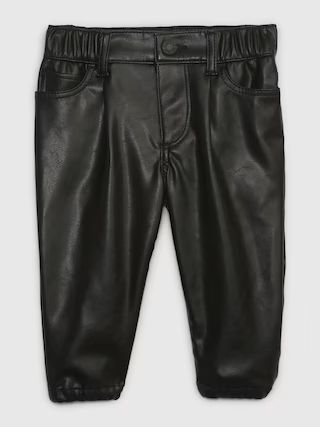 Baby Faux-Leather Bubble Jeans | Gap (US)