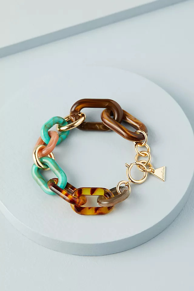 Multi Resin Link Bracelet | Anthropologie (UK)