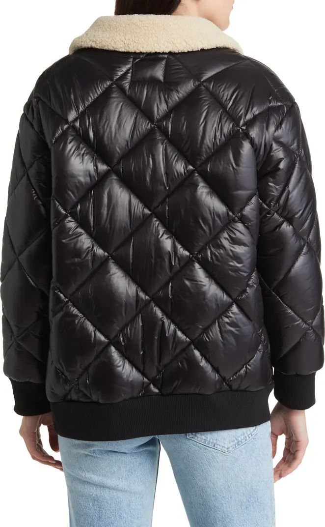 Shay Faux Shearling Collar Quilted Jacket | Nordstrom