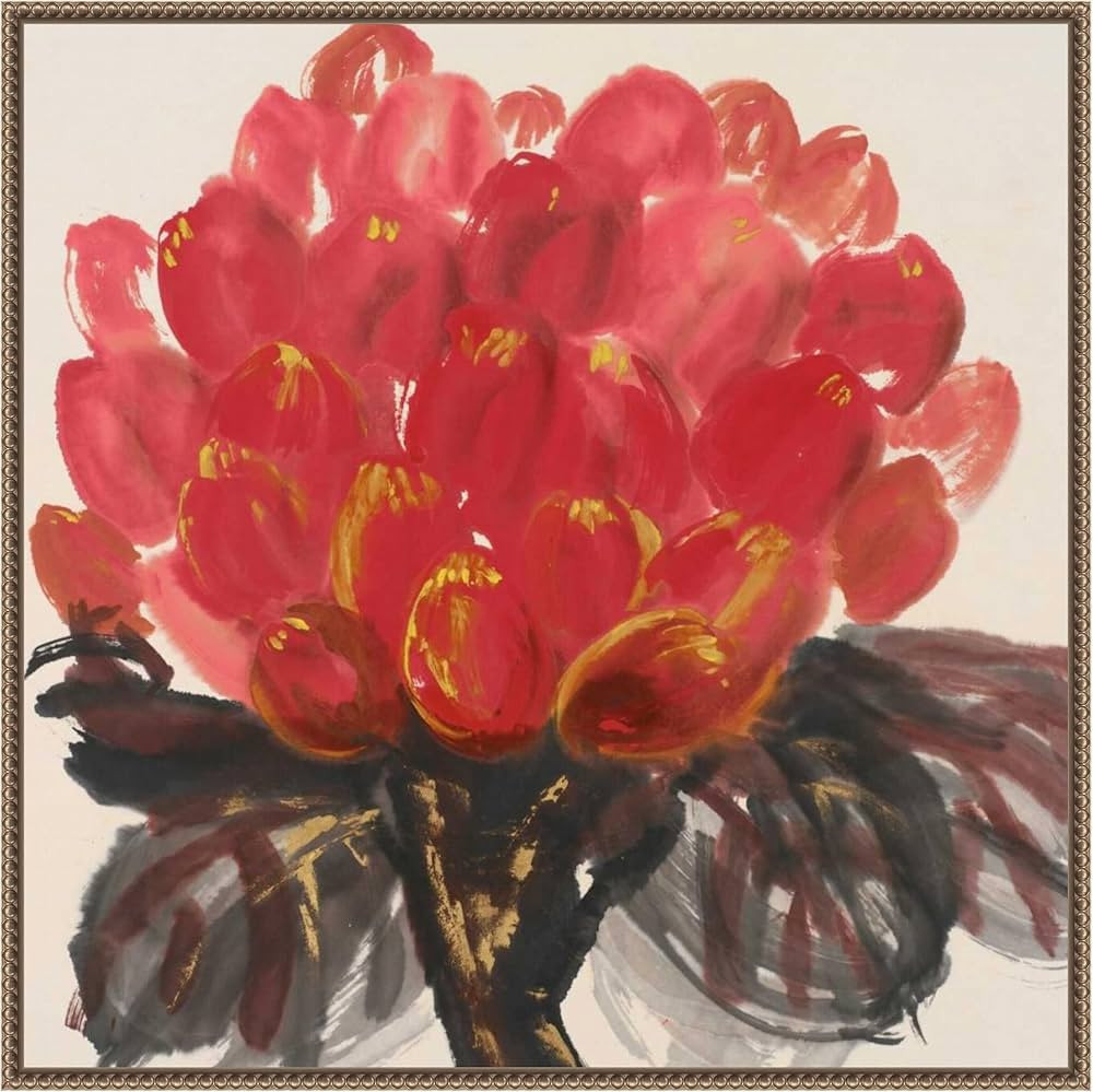 Amanti Art Framed Canvas Wall Art 30x30 Clover Blossom I by Llc Urban Pearl Collection, Framed Wa... | Amazon (US)