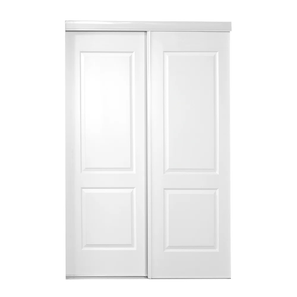 80.5'' Semi-Solid Paneled Painted Sliding Closet Doors | Wayfair North America