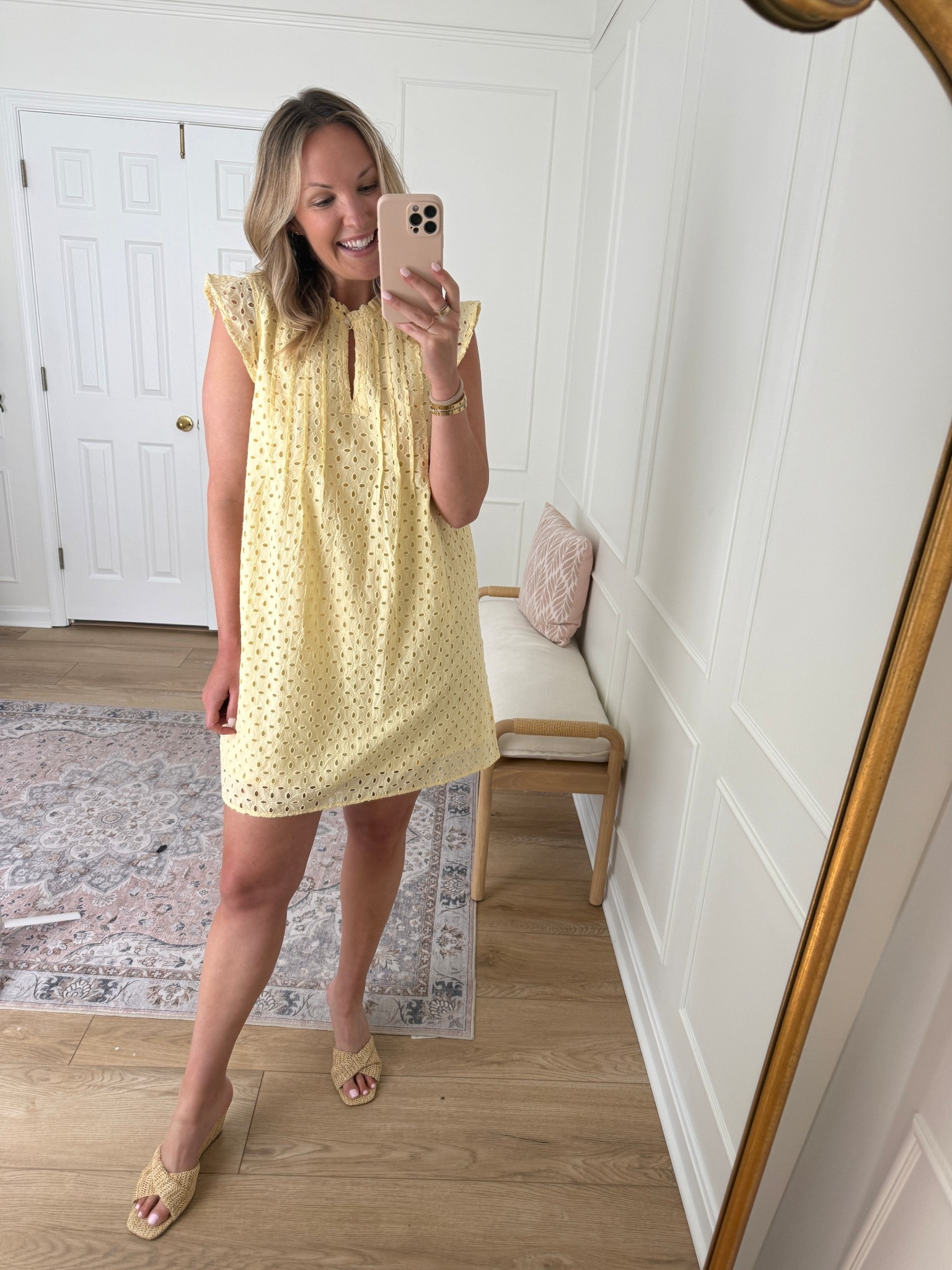 Butter yellow summer dress! Wearing a med 
