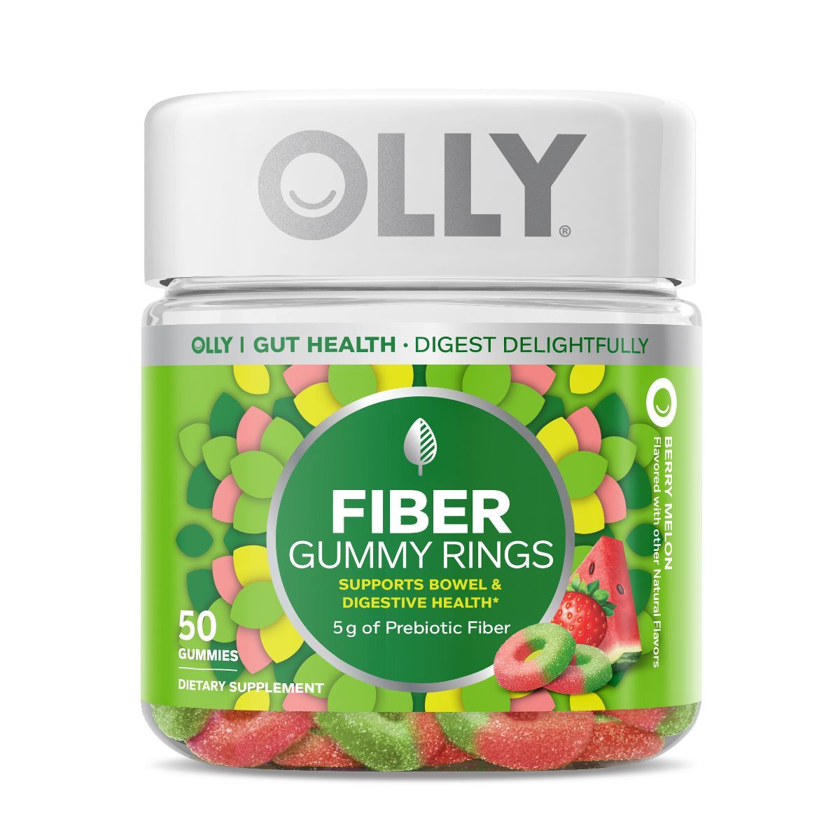 OLLY Fiber Digestive Gummy Rings - 50ct | Target