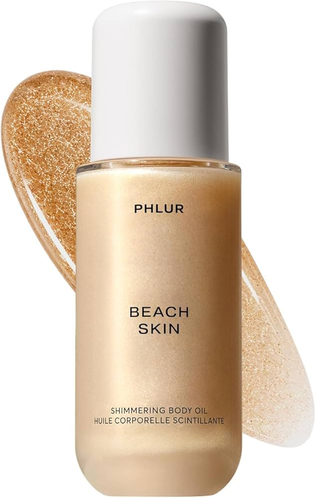 PHLUR Beach Skin Shimmering Body Oil, 4 Fl Oz \u2013 Coconut, Vanilla & Sandalwood Scented Body O... | Amazon (US)