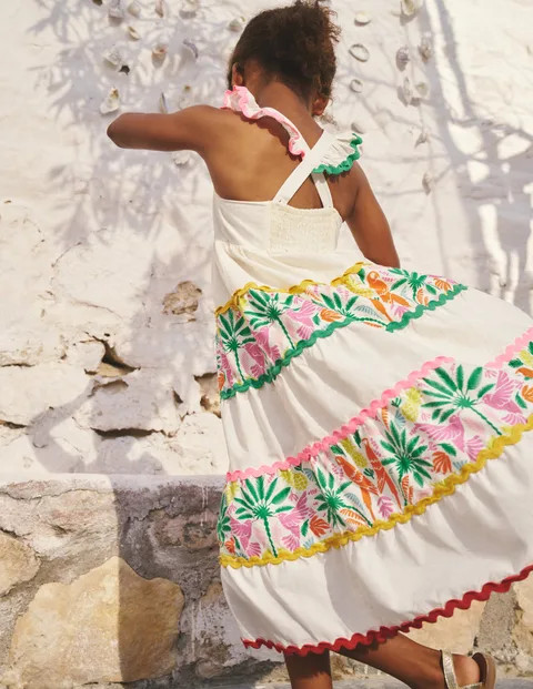 Tiered Twirly Ric Rac Dress | Boden (US)