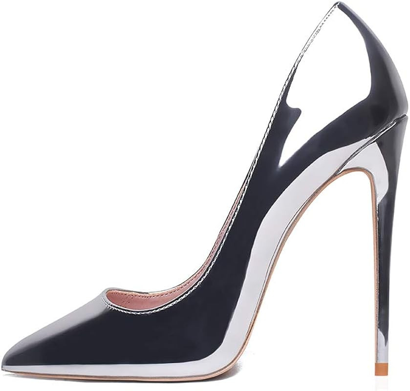 Women Fashion Pointed Toe High Heel Pumps Sexy Slip On Stiletto Party Shoes | Amazon (US)