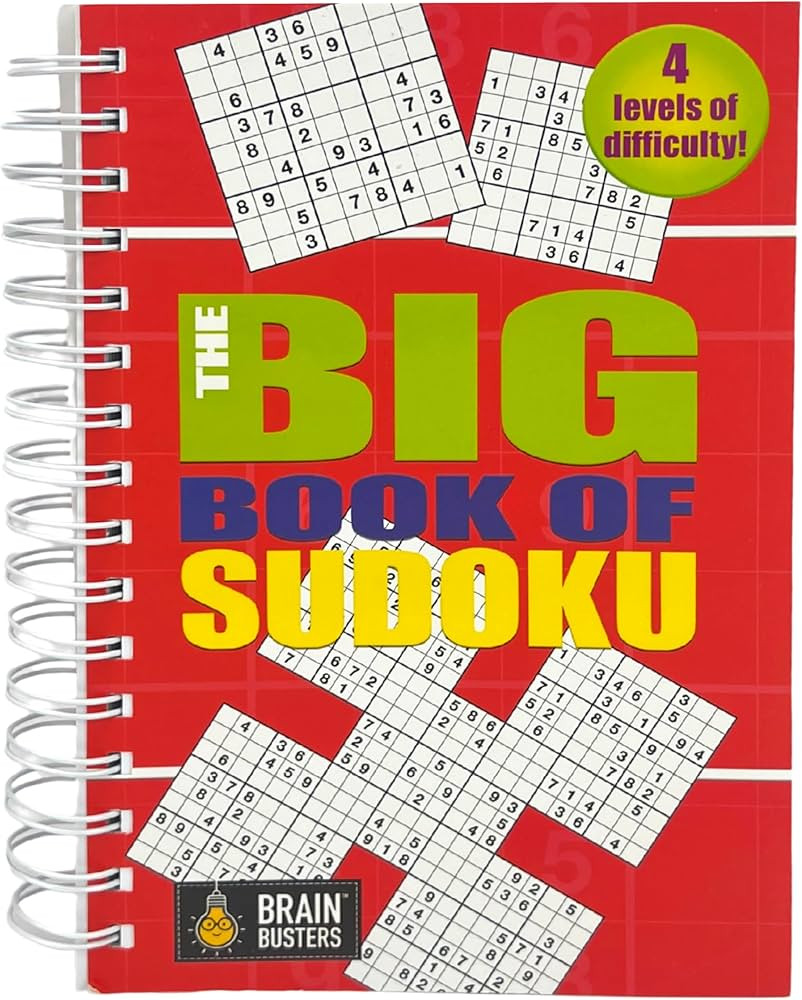 Big Book of Sudoku: Over 500 Puzzles & Solutions, Easy to Hard Puzzles for Adults (Brain Busters) | Amazon (US)