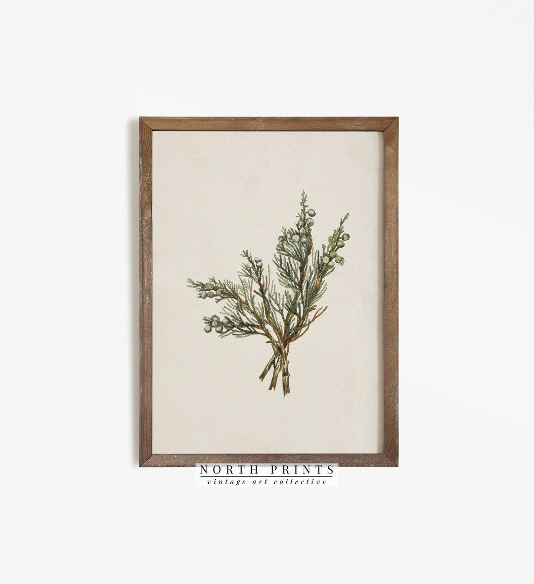 Winter Branch Art Print Country Christmas Holiday PRINTABLE - Etsy | Etsy (US)