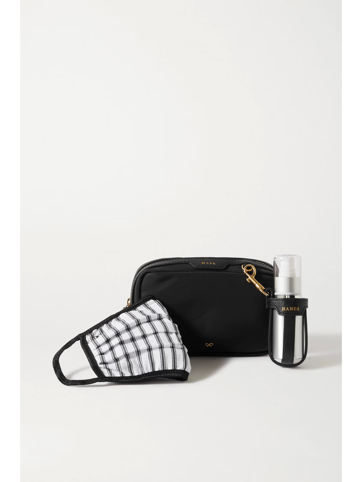 Anya Hindmarch - I Am A Plastic Bag Leather-trimmed Printed Coated-canvas And Pvc Pouch - Black | NET-A-PORTER (UK & EU)