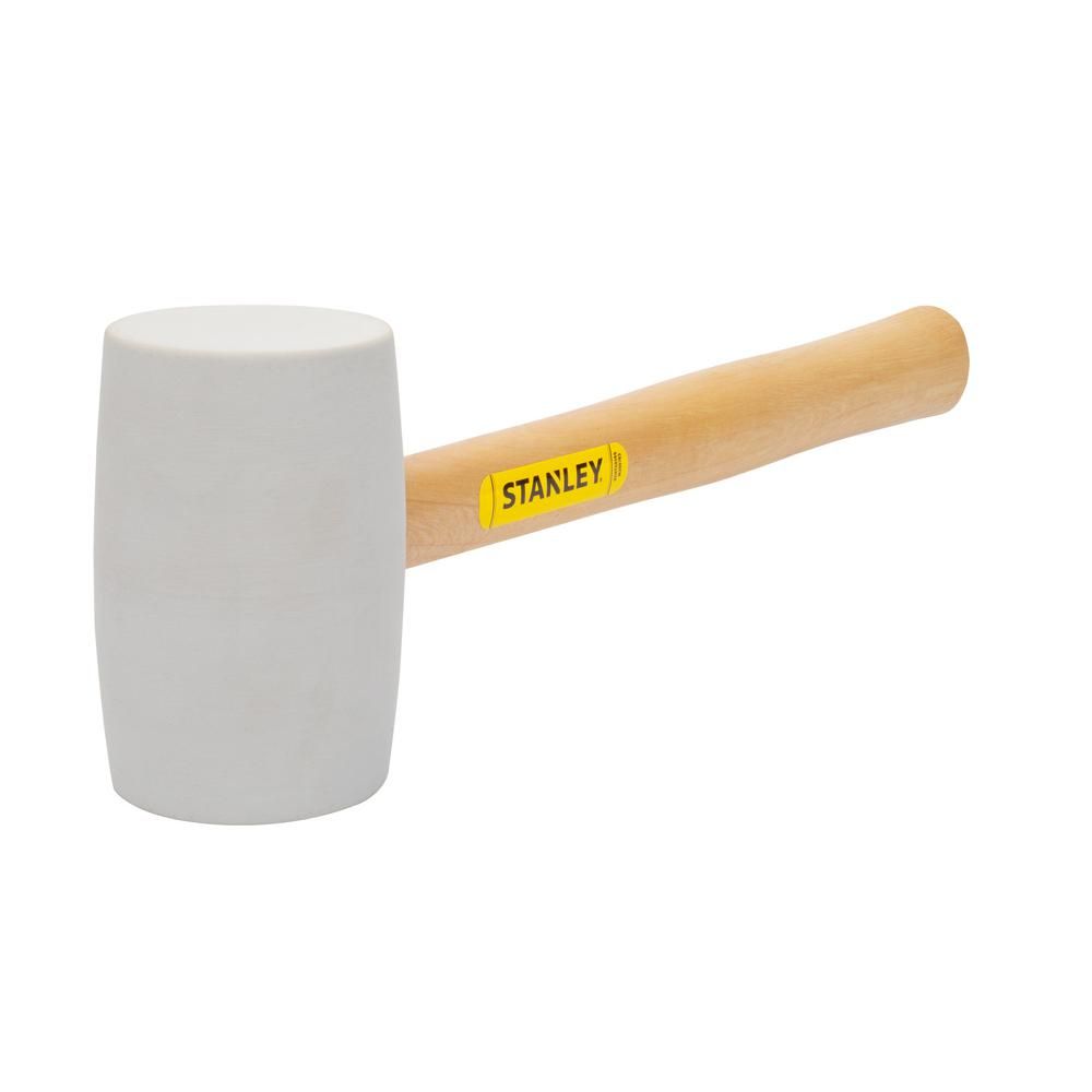 16 oz. White Rubber Mallet | The Home Depot