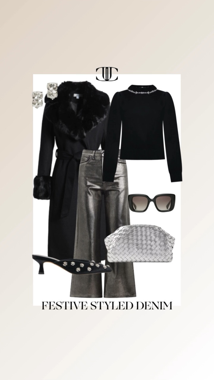 Denim that travels from casual to celebratory with ease. Subtle holiday embellishments, rich hues, and comfortable fits—the perfect balance of festive and functional.
Embrace holiday charm without shouting it. Sleek denim, soft cables, and minimal metallics create a look that’s festive, versatile, and undeniably chic.

#DenimWithFlair
#HolidayDenim
#FestiveDenim
#ChicDenim
#DenimOOTD
#WinterStyle
#EffortlessElegance
#TimelessDenim

#LTKOver40 #LTKHoliday