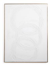 30x40 White Plaster Drawn Circles Wall Art | TJ Maxx