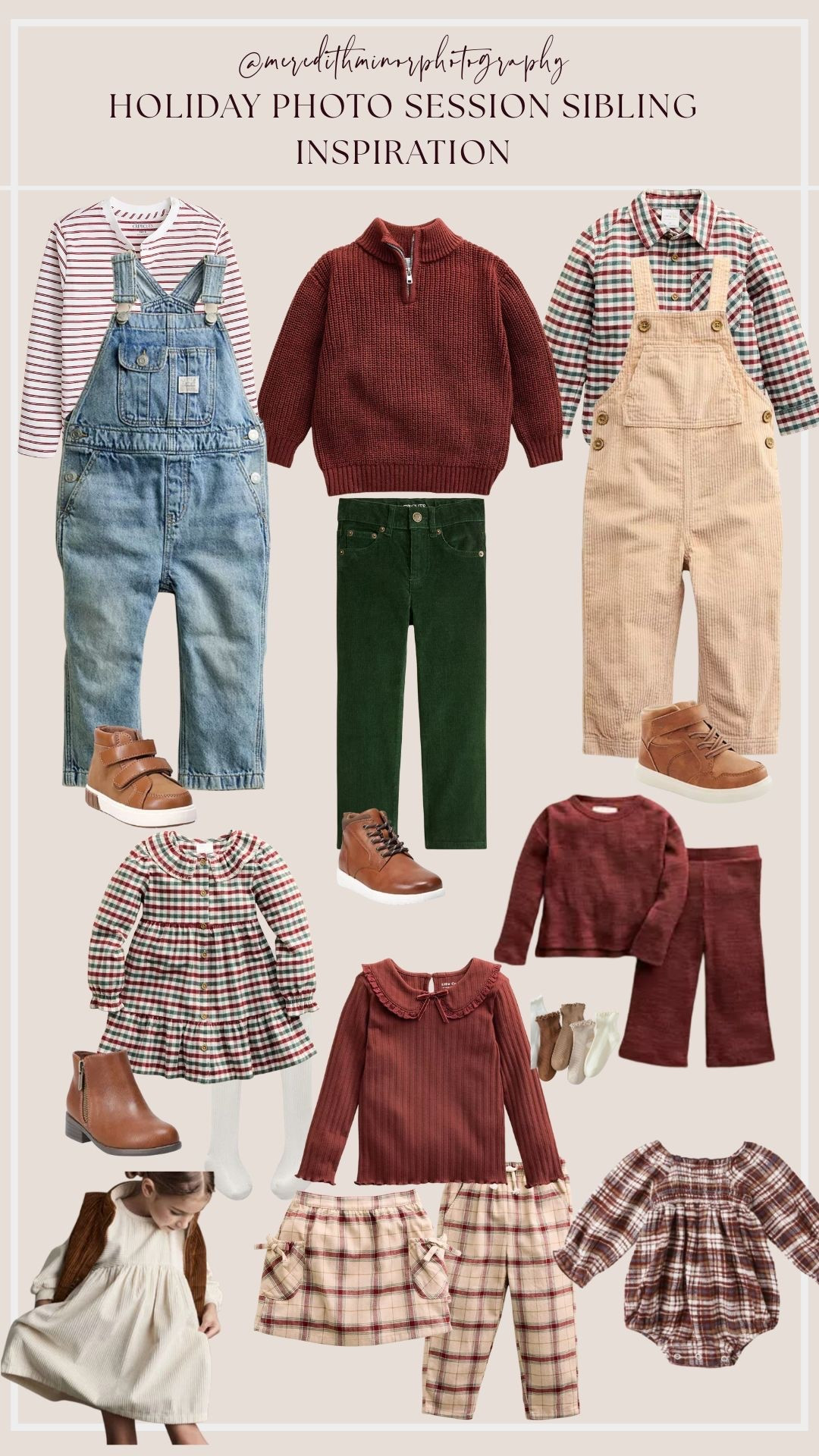 ✨ 2025 Holiday Outfit Inspo for Kids ✨ Whether you’re planning holiday card photos, a Santa visit, or Christmas morning at home, this mood board has cozy, timeless, and photo-ready outfit ideas for little ones. I rounded up 50+ pieces — from matching sibling looks and soft knits to festive accessories — and I’ll keep adding more all season long so you can build the perfect outfit from head to toe. (check out my product collections tab)

    * #HolidayOutfits #KidsStyle #ToddlerOutfits #HolidayPhotoIdeas #ChristmasLooks #FamilyPhotos #LTKHoliday #LTKKids #LTKFinds #LTKSeasonal

#LTKKids #LTKFallSale #LTKSeasonal