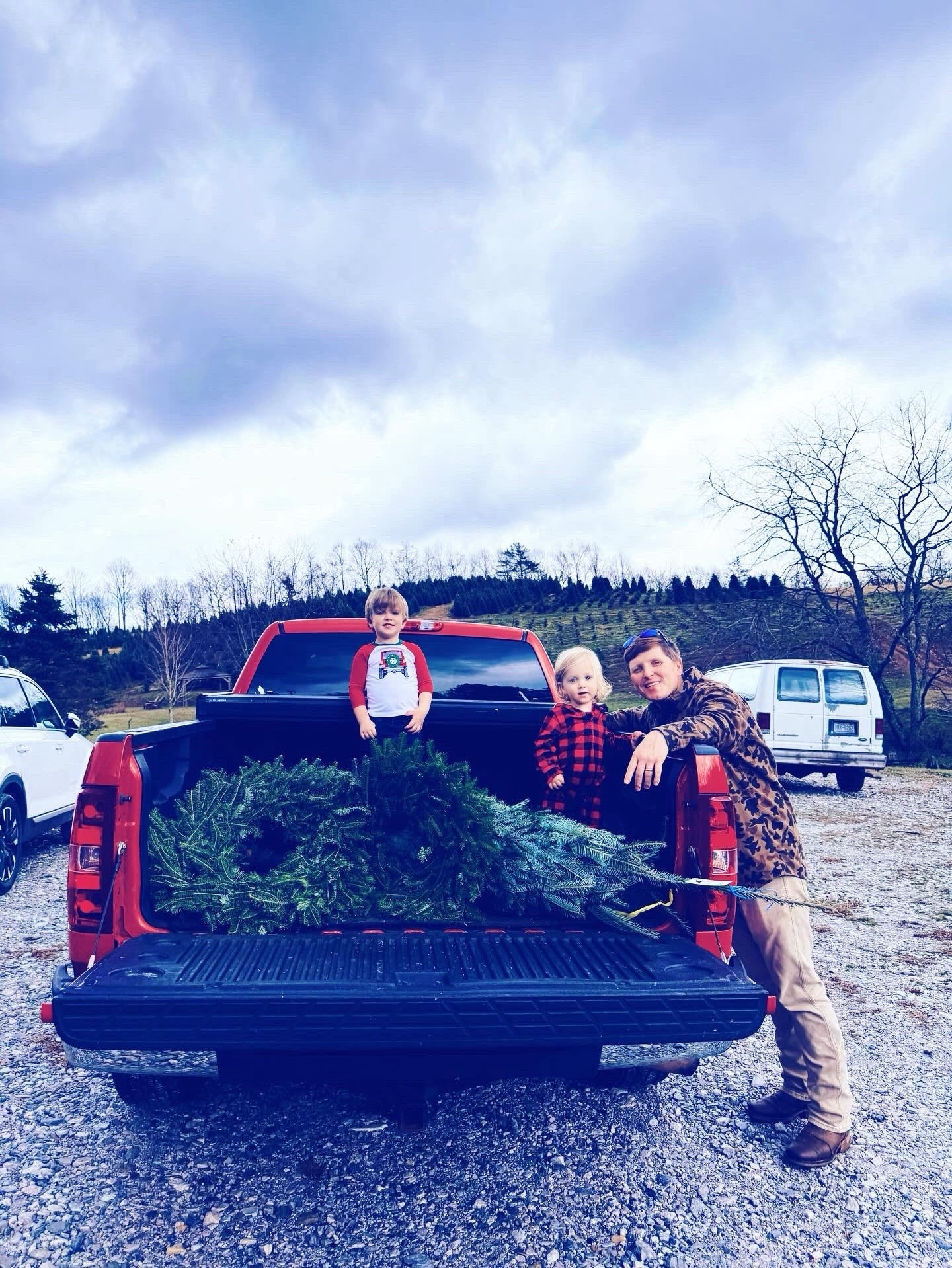 Here’s to the sweetest Christmas yet with all these country cuties of mine!! 🛻🌲🚜 I am so very blessed by the Lord to be surrounded by all these sweet cowboys of mine!!! 🤠❤️🌾 Happy Sunday before Christmas and first *official* day of winter ❄️, y’all! 🌟🎁☃️🕯️ #ourfavoritetradition #christmastreefarmtradition #mycountryboys #redtruckchristmas #firstdayofwinter 

#LTKHoliday