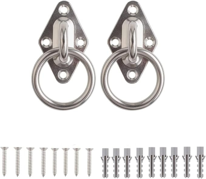 2 Pieces Stainless Steel Ceiling Hook with Screw, 3.151.97 inch Sandbag Hook, Lamp H... | Amazon (US)