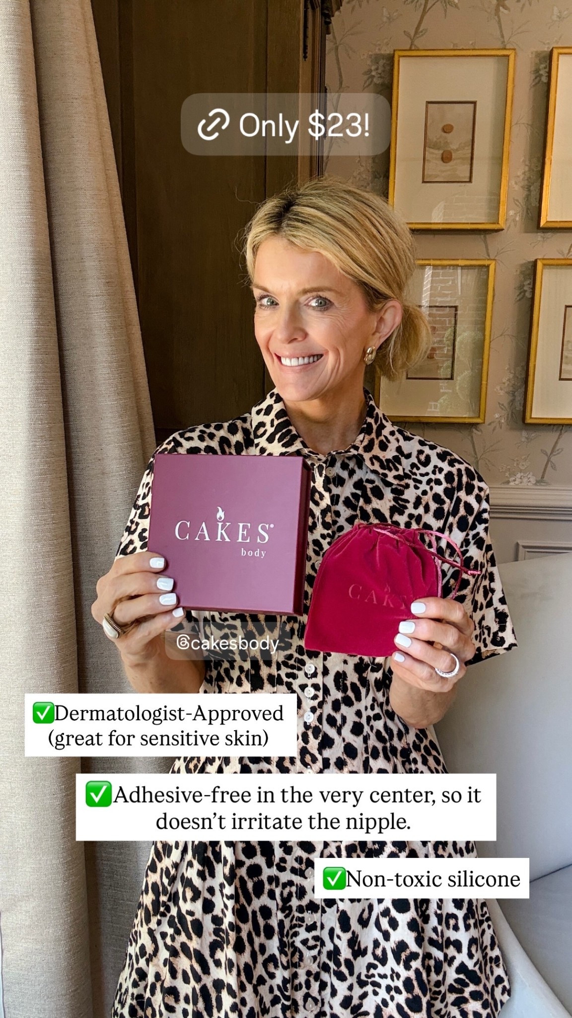 CAKES: 30% off sitewide sale! I rarely wear a bra unless I’m wearing a light fitted top or I’m working out. So, I’m wearing Sticky Cakes 90% of the time! Starting today, they’re only $23.😘

✅Dermatologist-Approved (great for sensitive skin) 
✅Non-toxic silicone 
✅Adhesive-free in the very center, so it doesn’t irritate the nipple.😉

#LTKSaleAlert