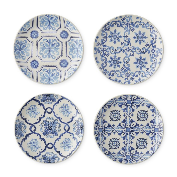 Porto Patterned Appetizer Plates | Williams-Sonoma