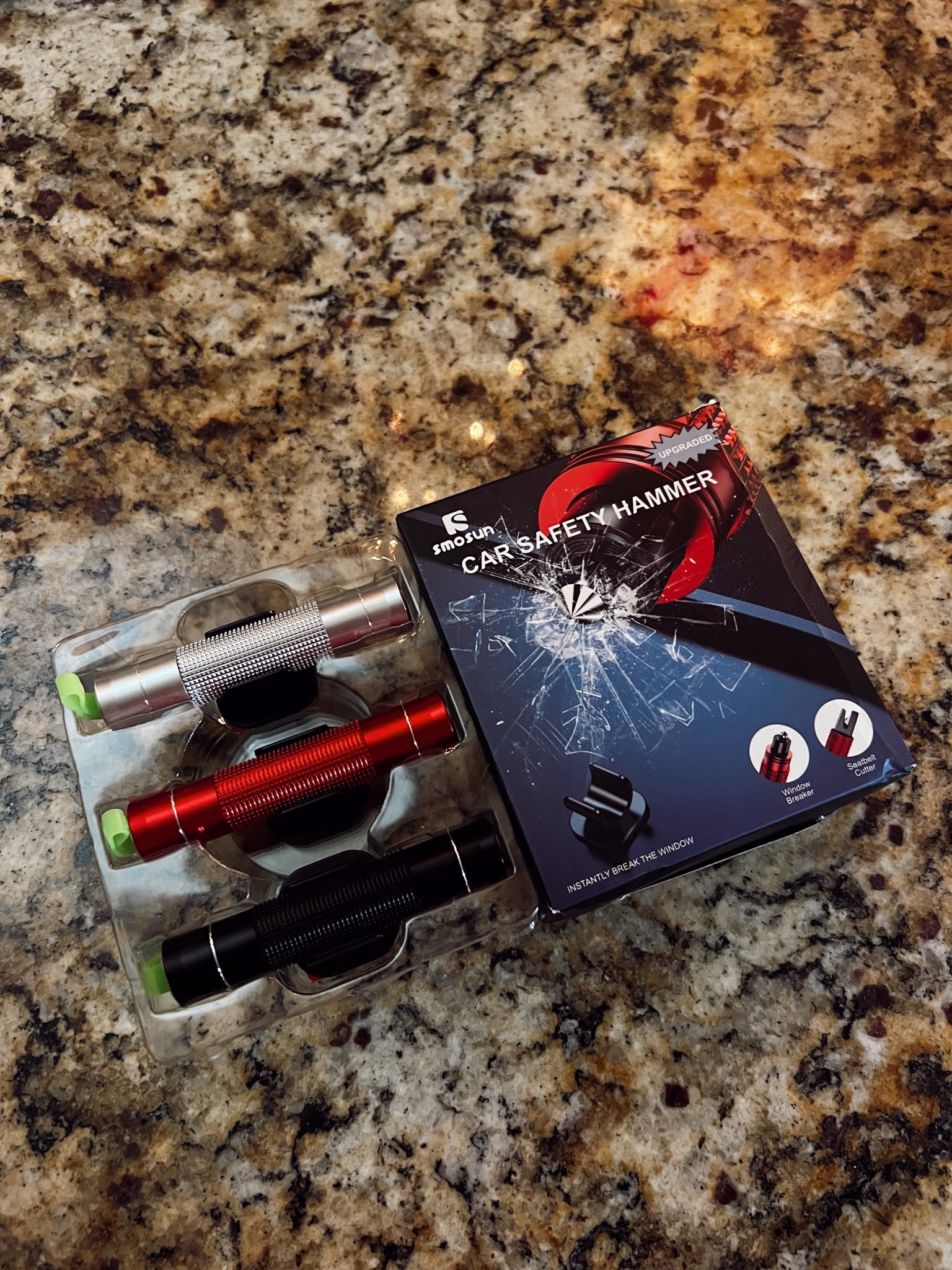 Give the gift of safety this season with these Flash Hammers that also include a seatbelt cutter! The 3 pack is only $15 so you can give one to everyone in the family! #safetyfirst #giftidea #giftguide #cartool #caraccessory

#LTKSaleAlert #LTKHoliday #LTKGiftGuide