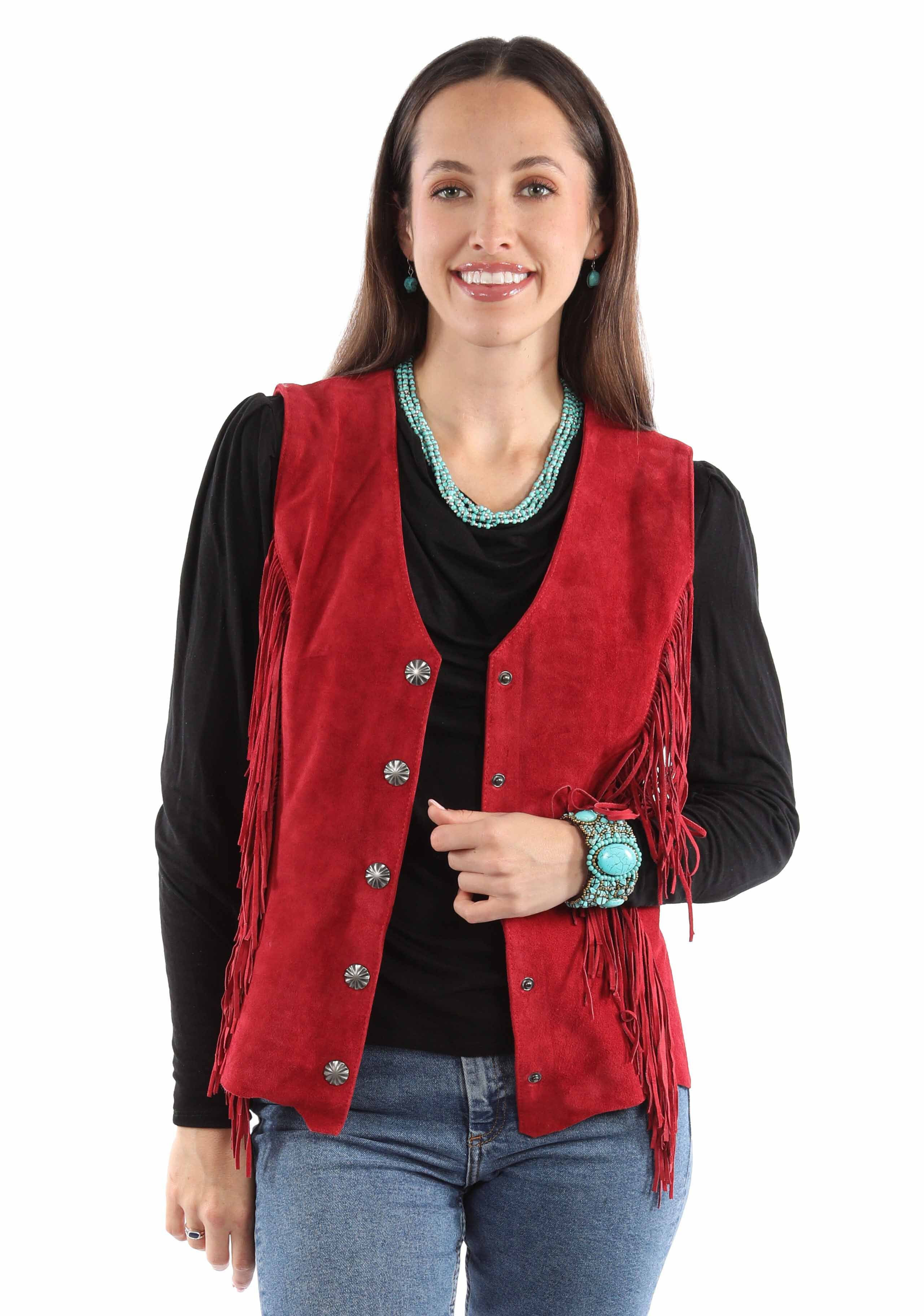 Scully Women's Fringe Suede Vest - L1126-27 Medium  US | Walmart (US)