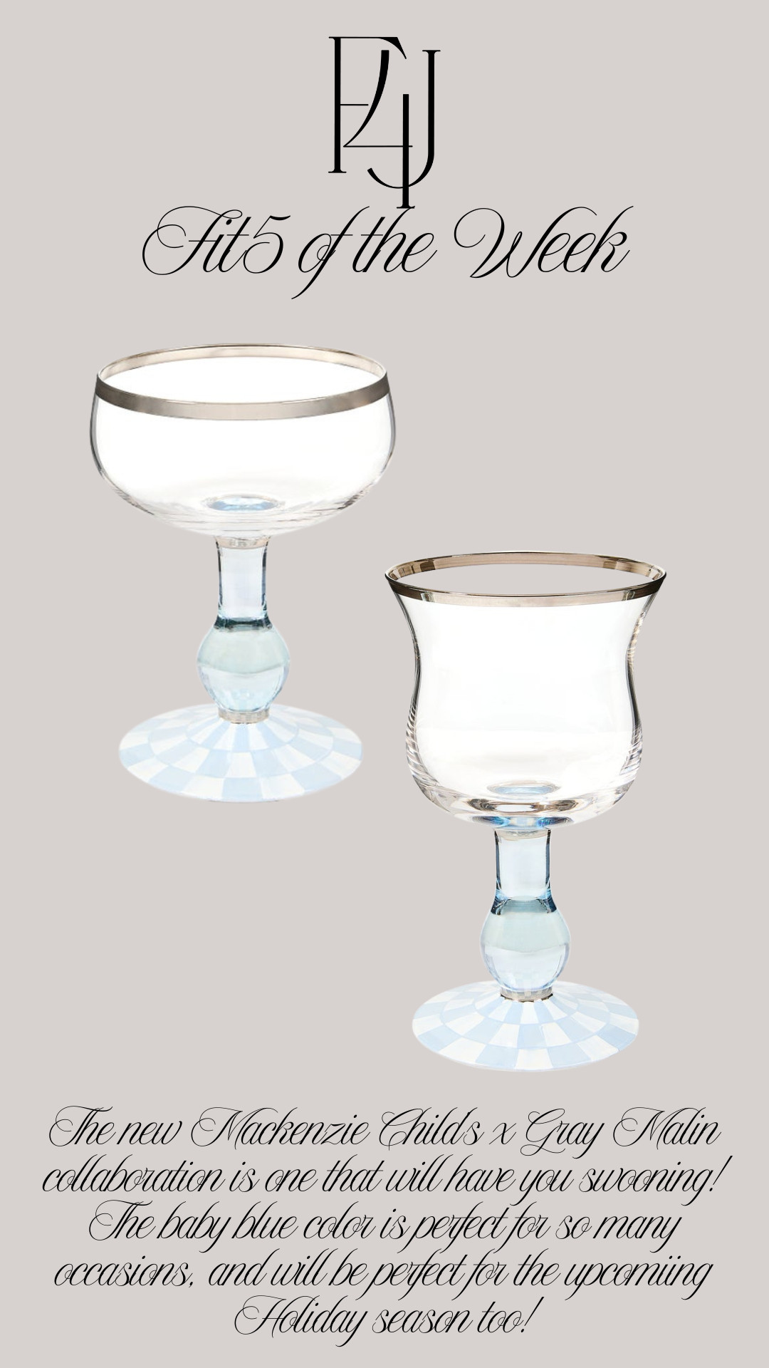 The new Mackenzie Childs x Gray Malin collaboration is one that will have you swooning! The baby blue color is perfect for so many occasions, and will be perfect for the upcoming Holiday season too! I have linked all my favorites from the collection!

Fit4Janine, Holiday, Home, Glassware, Serving Bowls, Mugs, Wine Chiller 

 #LTKGiftGuide #LTKHoliday #LTKHome