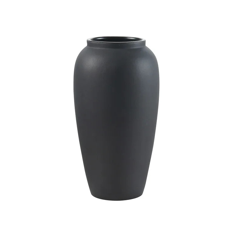 My Texas House 10" Matte Black Stoneware Vase | Walmart (US)
