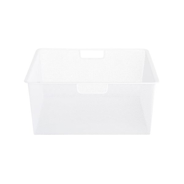 Elfa 18" Medium Mesh 2-Runner Drawer White | The Container Store