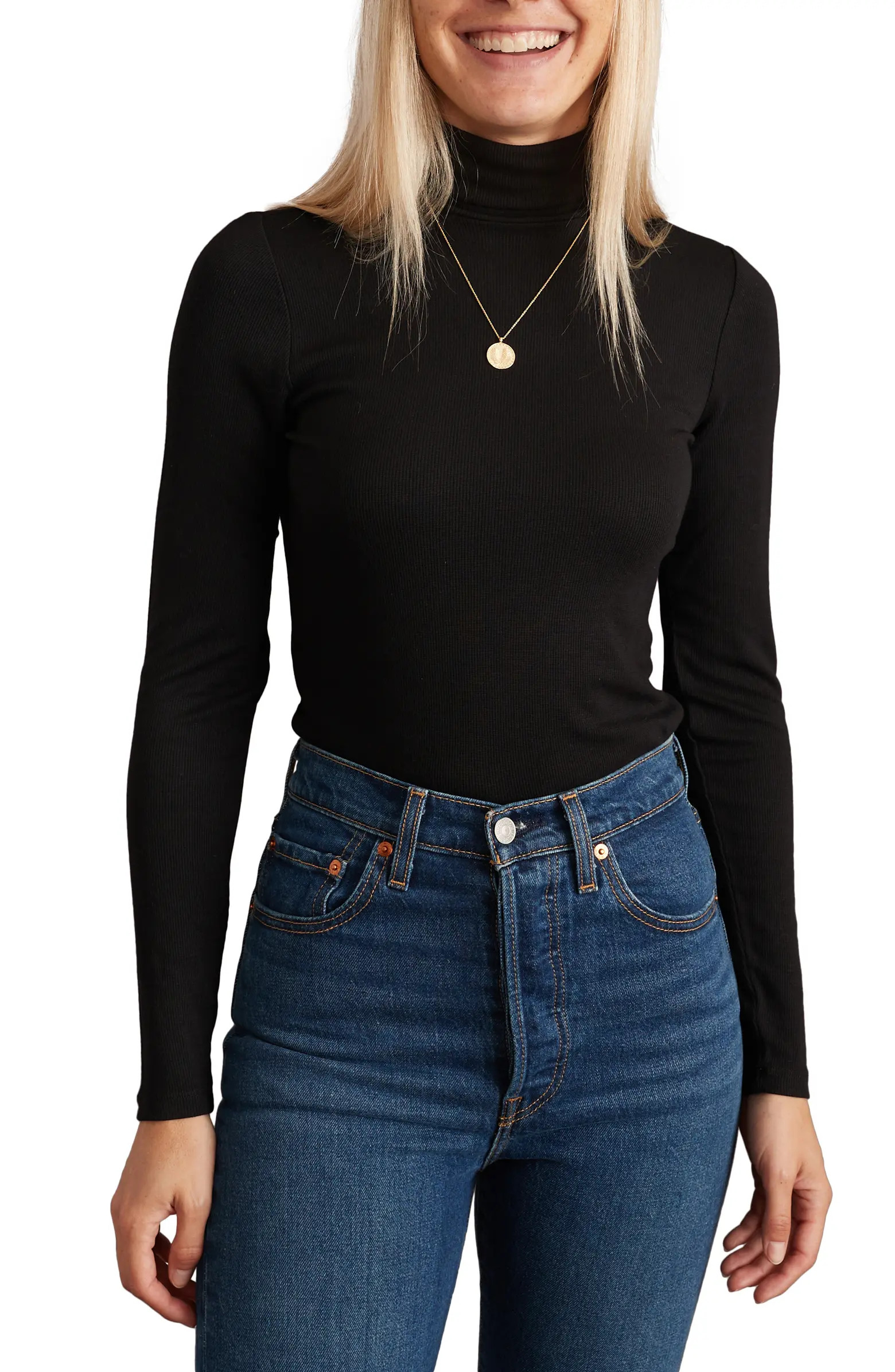 Marine Layer Lexi Rib Turtleneck Sweater | Nordstrom | Nordstrom
