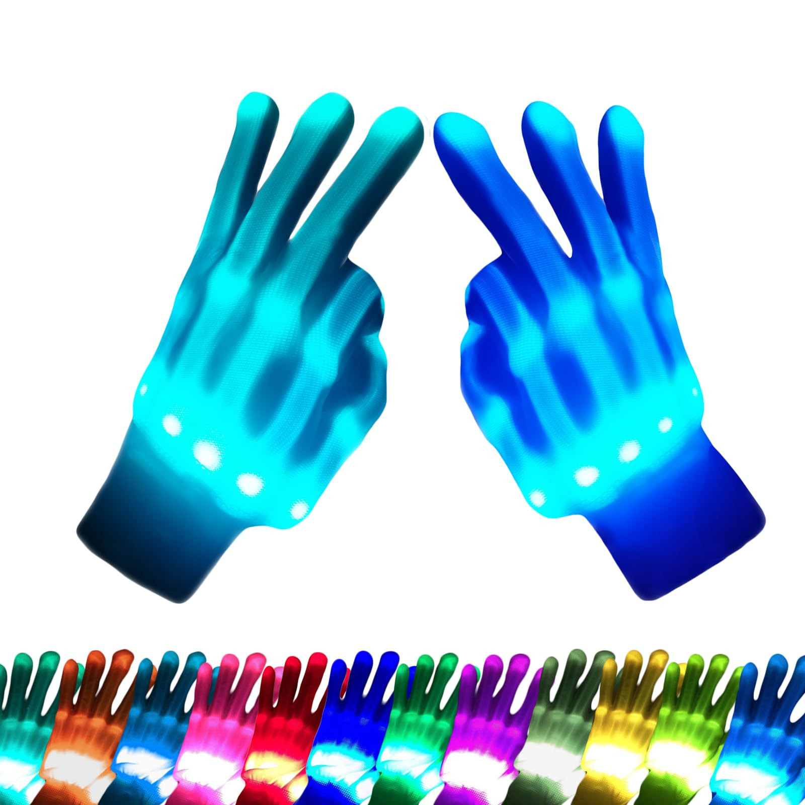 Kids Toys 12 Colors LED Gloves Cool Toys Gifts for Age 5-7 8-12 Years Old Boys Girls Stocking Stu... | Amazon (US)