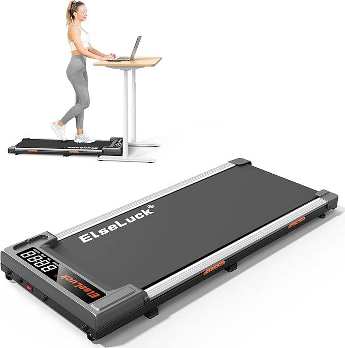 Elseluck Walking Pad, Under Desk Treadmill for Home Office, 2 in 1 Portable Walking Treadmill wit... | Amazon (US)