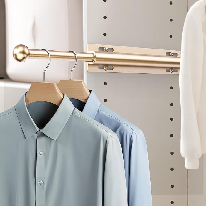 12" Valet Rod for Closet Pull Out for Wardrobes RV, Matte Gold | Amazon (US)