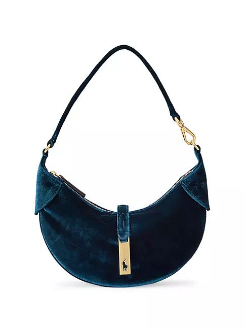 Mini Polo ID Velvet Shoulder Bag | Saks Fifth Avenue