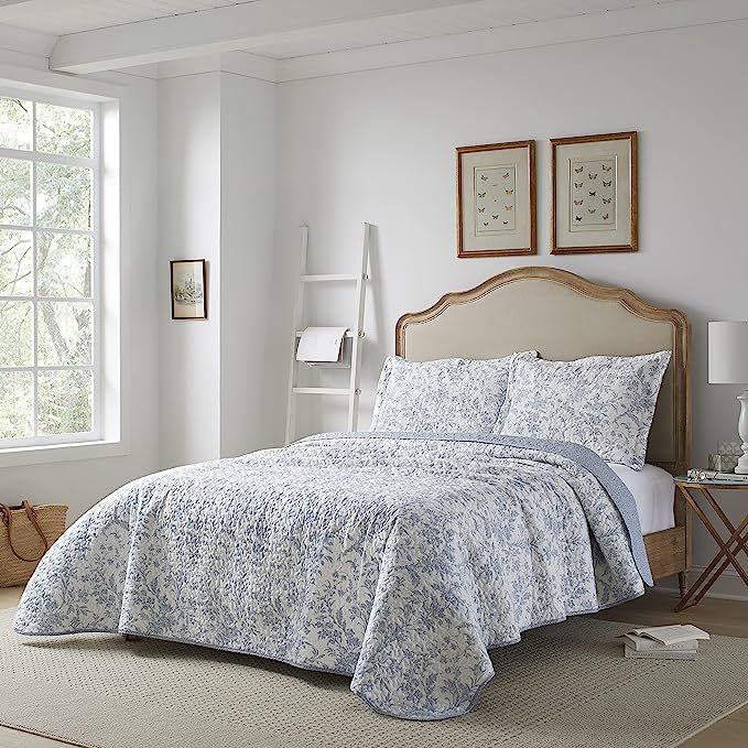 Laura Ashley Home - Amberley Collection - Quilt Set - 100% Cotton, Breathable & Lightweight, Reve... | Amazon (US)