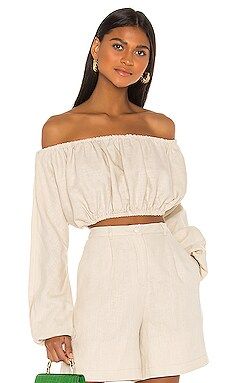 Song of Style Anna Top in Sandstone Beige from Revolve.com | Revolve Clothing (Global)