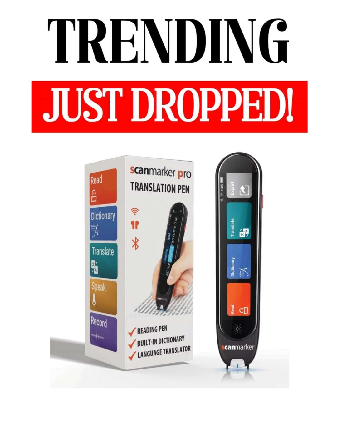 This Scanmarker Pro is such a game-changer ✨📚 Instantly scan printed text to hear it read out loud, translate languages, and support reading comprehension with ease. Perfect for kids, students, and adults who need extra reading support or language help—especially amazing for dyslexia assistance and learning confidence 💡🌍

#LTKFinds #LTKTech #LTKKids #LTKGiftIdeas #LTKMustHaves 

 #LTKGiftGuide #LTKmomlife #LTKKids