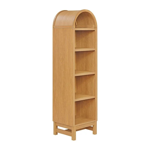 Better Homes & Gardens Juliet Narrow Arch Bookcase, Light Honey Finish | Walmart (US)