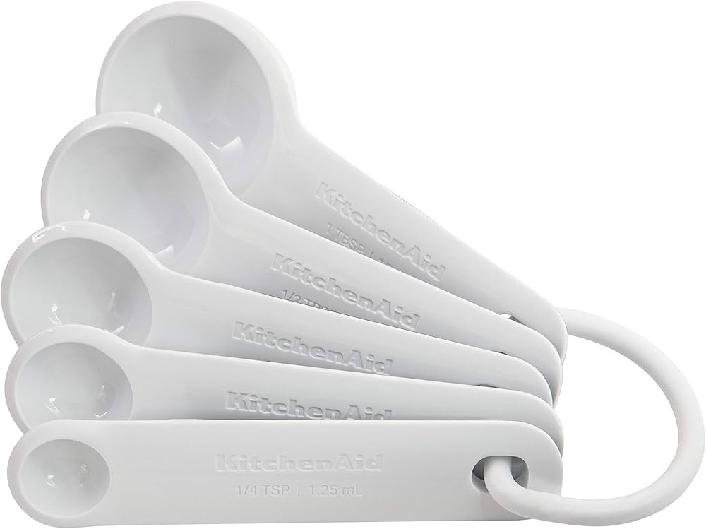 KitchenAid Measuring Spoons, Set Of 5, White | Amazon (US)