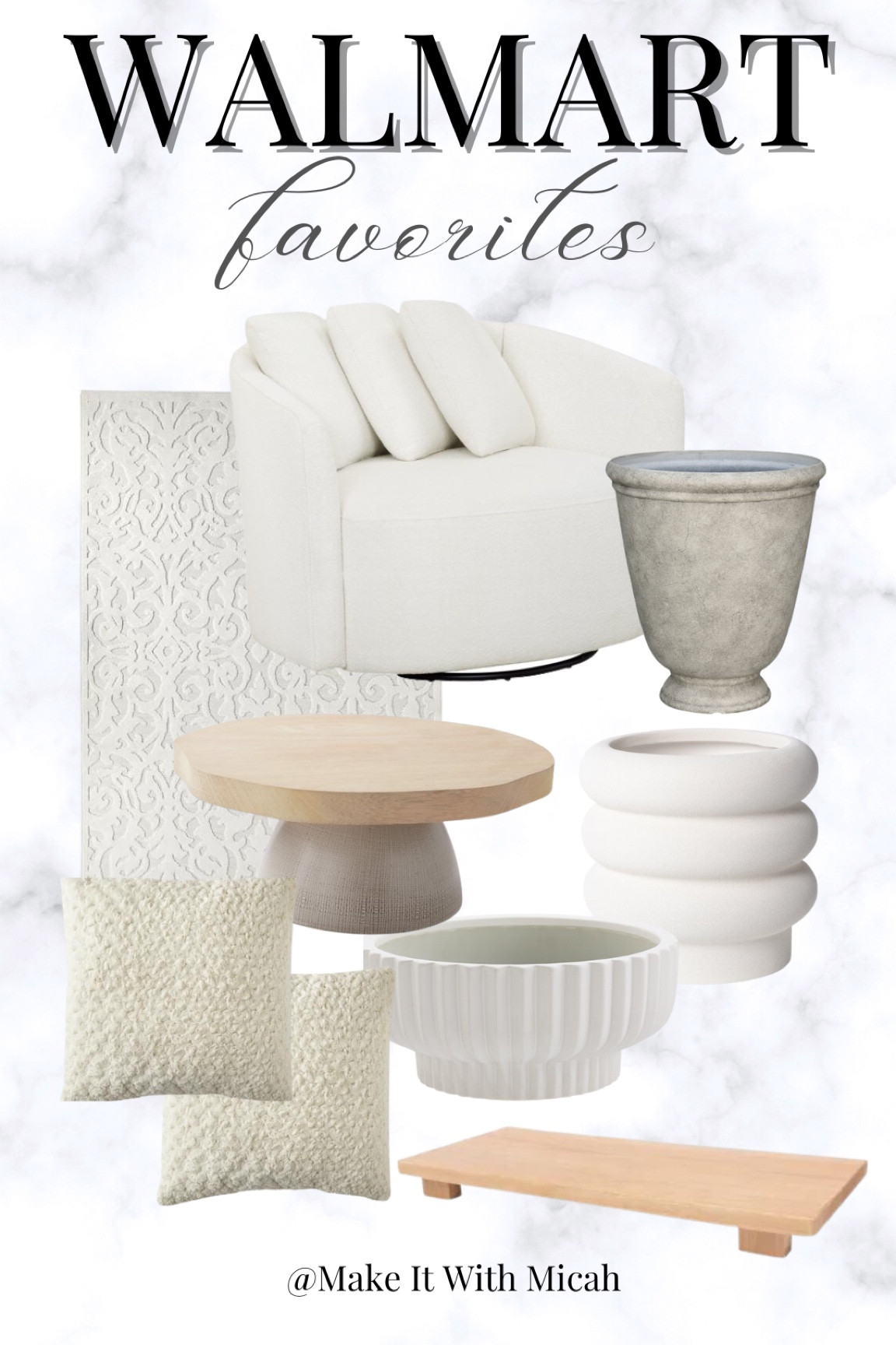 New stylish yet affordable Walmart finds! Shop the pic below and follow Make it With Micah for more! 

Neutral home decor; Walmart finds 

#LTKFind #LTKunder50 #LTKhome