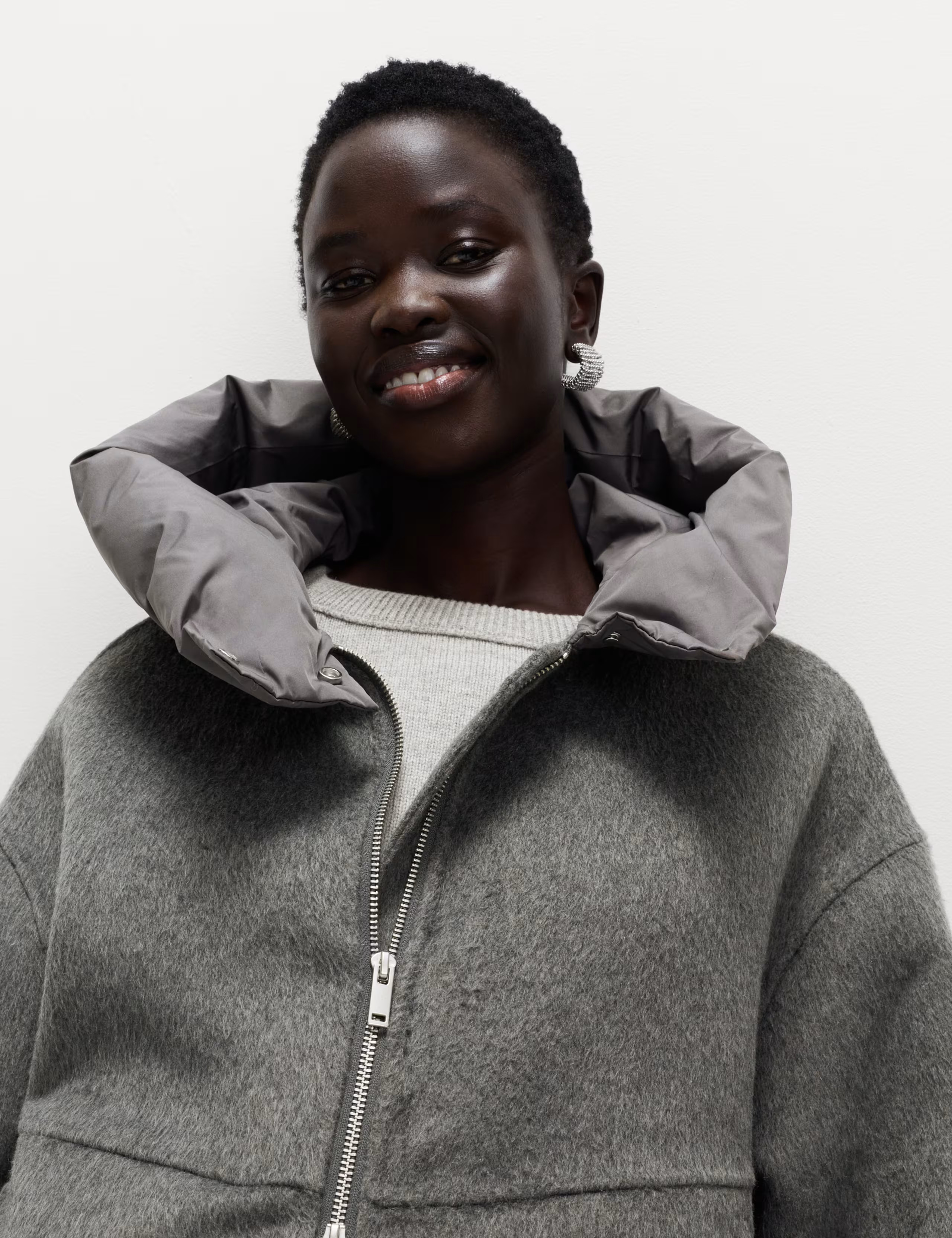 Wool Blend Textured Padded Hood Jacket | Marks & Spencer (UK)