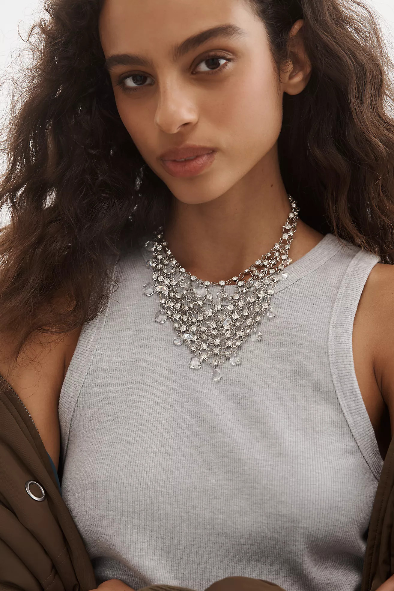 Crystal Bib Necklace | Anthropologie (US)