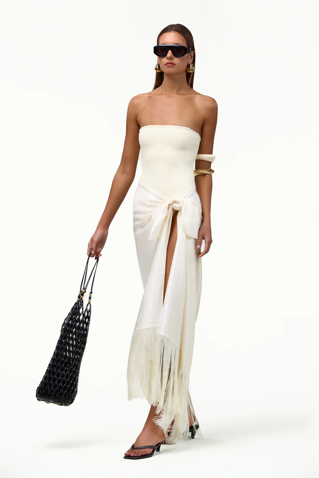Fringe Sarong (Cream) | SAME