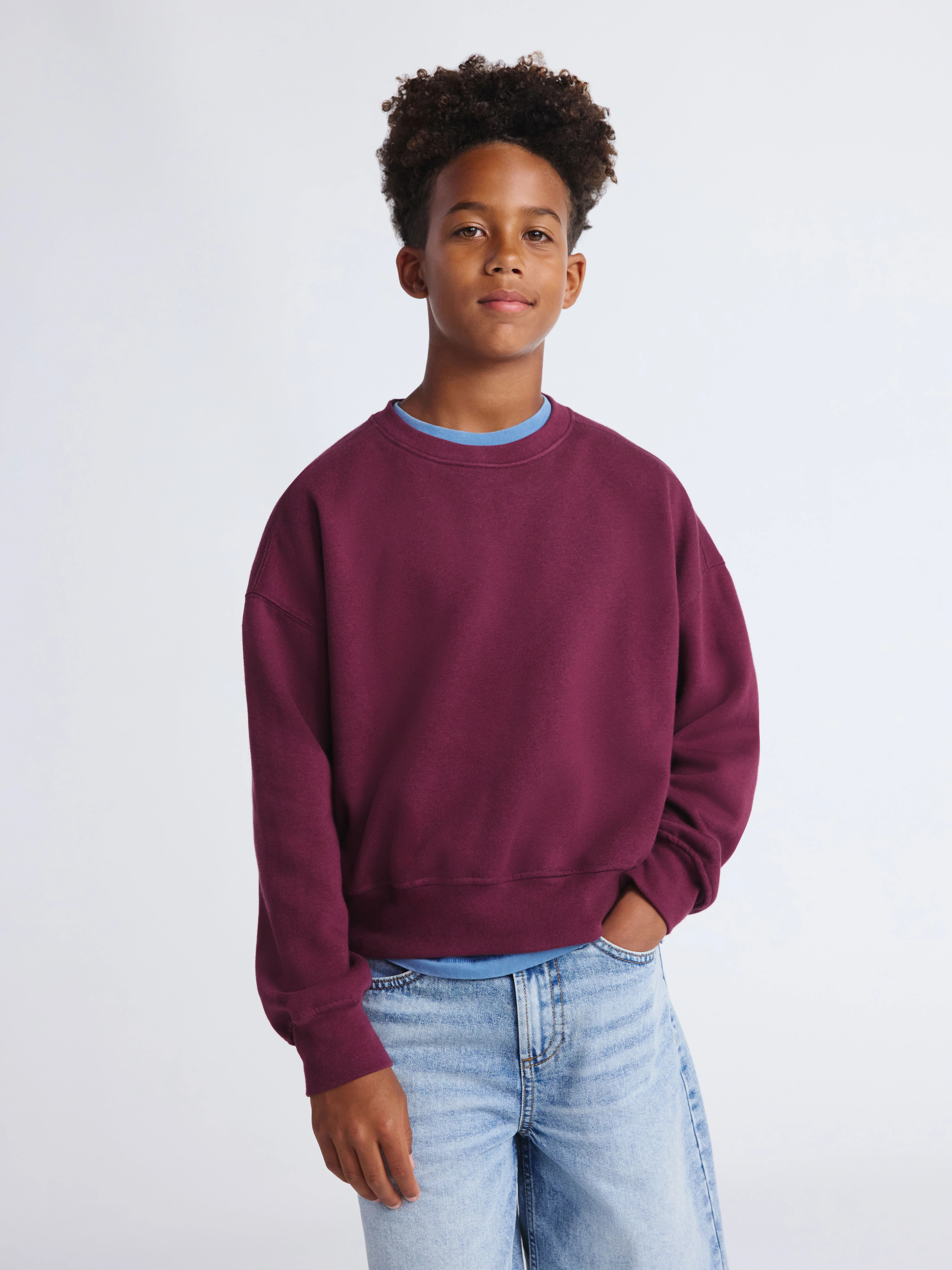 Weekend Academy Boys Long Sleeve Crewneck Sweatshirt, Sizes 4-18 | Walmart (US)