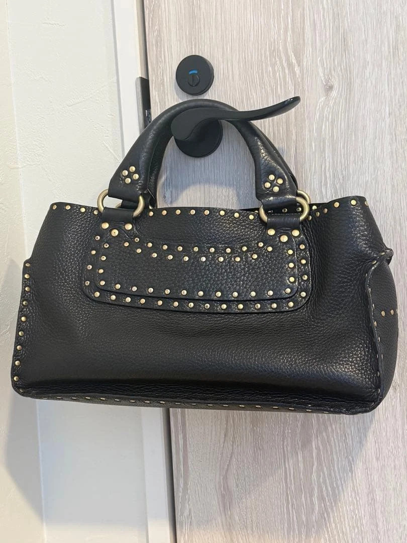 CELINE Boogie Bag Studded Black Vintage Authentic From Japan | eBay | eBay US